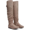 image:imageDREAM PAIRS Womens Suede Over The Knee Thigh High Winter BootsKhaki