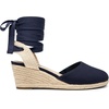 image:imageDREAM PAIRS Womens Wedge Sandals Platform Close Toe Espadrilles Strappy Lace Up Sandals Cute Fashion Comfortable Dressy Beach Vocation Summer ShoesNavycanvas