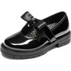 image:imageDREAM PAIRS Girls School Shoes Uniform Mary Jane Dress Platform Chunky Oxford Pumps with Bow for Toddler Little Big KidDark Black