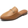 image:imageDREAM PAIRS Mules for Women Flats Comfortable Buckle Mules Slip on Slides Backless Loafers ShoesTanpu