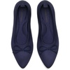 image:imageDREAM PAIRS Womens Ballet Knit Flats Foldable Pointed Toe Comfortable Dressy Flat Shoes with BowKnot Casual Business Work OfficeNavy