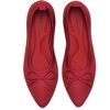 image:imageDREAM PAIRS Womens Ballet Knit Flats Foldable Pointed Toe Comfortable Dressy Flat Shoes with BowKnot Casual Business Work OfficeRed