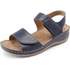 image:imageDREAM PAIRS Womens Comfortable Dressy Flats Sandals Open Toe One Band Casual Walking Sandals for SummerNavy
