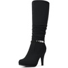 image:imageDREAM PAIRS Womens Knee High Platform Heel BootsBlack