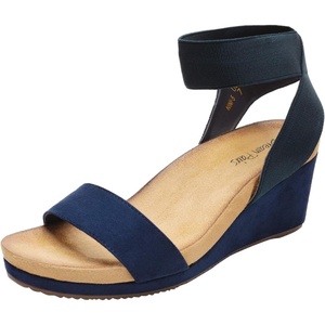 image:imageDREAM PAIRS Womens Nini Ankle Strap Platform Wedge SandalsNavy