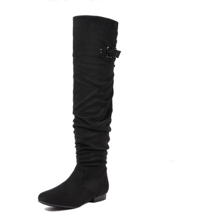 image:imageDREAM PAIRS Womens Suede Over The Knee Thigh High Winter BootsBlackp