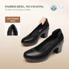 image:imageDREAM PAIRS Womens Chunky Closed Toe Low Block Heels Work Pumps Comfortable Round Toe Dress Wedding ShoesBlack