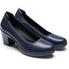 image:imageDREAM PAIRS Womens Chunky Closed Toe Low Block Heels Work Pumps Comfortable Round Toe Dress Wedding ShoesNavy Blue