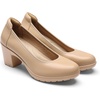image:imageDREAM PAIRS Womens Chunky Closed Toe Low Block Heels Work Pumps Comfortable Round Toe Dress Wedding ShoesNude