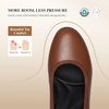 image:imageDREAM PAIRS Womens Chunky Closed Toe Low Block Heels Work Pumps Comfortable Round Toe Dress Wedding ShoesTan