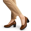 image:imageDREAM PAIRS Womens Chunky Closed Toe Low Block Heels Work Pumps Comfortable Round Toe Dress Wedding ShoesTan