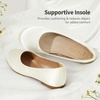 image:imageDREAM PAIRS Girls Ballet Flats Dress ShoesIvorySatin
