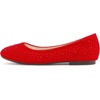 image:imageDREAM PAIRS Girls Ballet Flats Dress ShoesRedSuede1