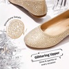 image:imageDREAM PAIRS Girls Ballet Flats Dress ShoesShinegold