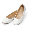 image:imageDREAM PAIRS Girls Ballet Flats Dress ShoesWhitePat