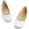 image:imageDREAM PAIRS Girls Ballet Flats Dress ShoesWhiteSatin