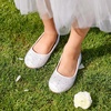 image:imageDREAM PAIRS Girls Ballet Flats Dress ShoesWhiteSuede
