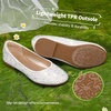 image:imageDREAM PAIRS Girls Ballet Flats Dress ShoesWhiteSuede
