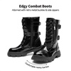 image:imageDREAM PAIRS Girls Combat Ankle BootsAll Black