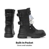 image:imageDREAM PAIRS Girls Combat Ankle BootsBlack
