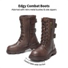 image:imageDREAM PAIRS Girls Combat Ankle BootsBrown