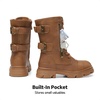 image:imageDREAM PAIRS Girls Combat Ankle BootsCamel