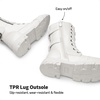 image:imageDREAM PAIRS Girls Combat Ankle BootsWhite