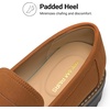 image:imageDREAM PAIRS Penny Chunky Loafers for Women Work ShoesBrown