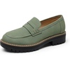 image:imageDREAM PAIRS Penny Chunky Loafers for Women Work ShoesGreen