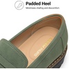 image:imageDREAM PAIRS Penny Chunky Loafers for Women Work ShoesGreen