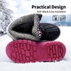 image:imageDREAM PAIRS Unisex Snow Waterproof Winter BootsBlackFuxia