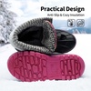 image:imageDREAM PAIRS Unisex Snow Waterproof Winter BootsGreyFuchsia