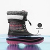 image:imageDREAM PAIRS Unisex Snow Waterproof Winter BootsGreyFuchsia