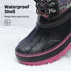 image:imageDREAM PAIRS Unisex Snow Waterproof Winter BootsGreyFuchsia
