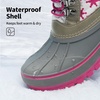 image:imageDREAM PAIRS Unisex Snow Waterproof Winter BootsWhiteFauxia