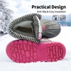 image:imageDREAM PAIRS Unisex Snow Waterproof Winter BootsWhiteFauxia