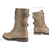 image:imageDREAM PAIRS Womens Mid Calf Builtin Wallet Pocket Lace up Military Combat BootsTerrankhaki