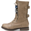 image:imageDREAM PAIRS Womens Mid Calf Builtin Wallet Pocket Lace up Military Combat BootsTerrankhaki