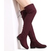 image:imageDREAM PAIRS Womens Over the Knee High Riding BootsBurgundy