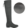 image:imageDREAM PAIRS Womens Over the Knee High Riding BootsGreySuede
