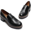 image:imageDREAM PAIRS Womens Penny Chunky Loafers Work ShoesBlack Pu