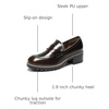 image:imageDREAM PAIRS Womens Penny Chunky Loafers Work ShoesBrown Pu