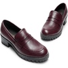 image:imageDREAM PAIRS Womens Penny Chunky Loafers Work ShoesBurgundy Pu