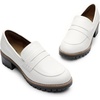 image:imageDREAM PAIRS Womens Penny Chunky Loafers Work ShoesWhite Pu