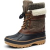 image:imageDREAM PAIRS Unisex Snow Waterproof Winter BootsBrown