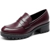 image:imageDREAM PAIRS Womens Penny Chunky Loafers Work ShoesBurgundy Pu