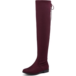 image:imageDREAM PAIRS Womens Over the Knee High Riding BootsBurgundy