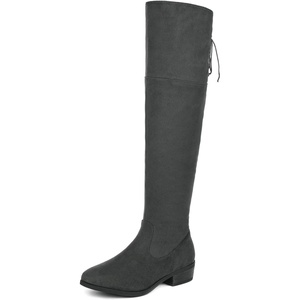 image:imageDREAM PAIRS Womens Over the Knee High Riding BootsGreySuede