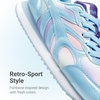 image:imageDREAM PAIRS Girls Tennis Shoes Rainbow SneakersBlue