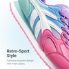 image:imageDREAM PAIRS Girls Tennis Shoes Rainbow SneakersFuchsia